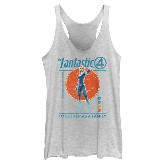 Womens The Fantastic Four: First Steps Invisible Woman Family Racerback Tank