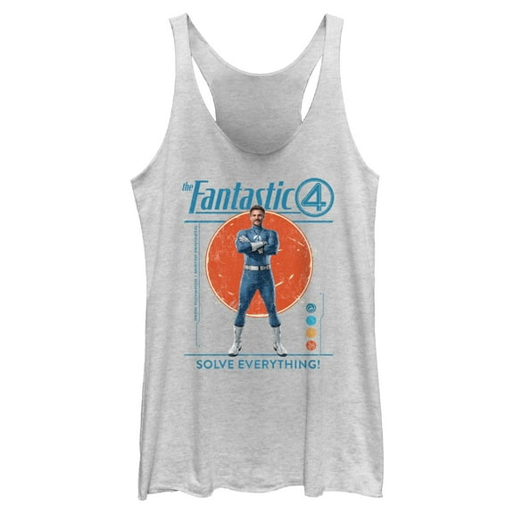 Womens The Fantastic Four: First Steps Reed Richards Solve Everything Racerback Tank