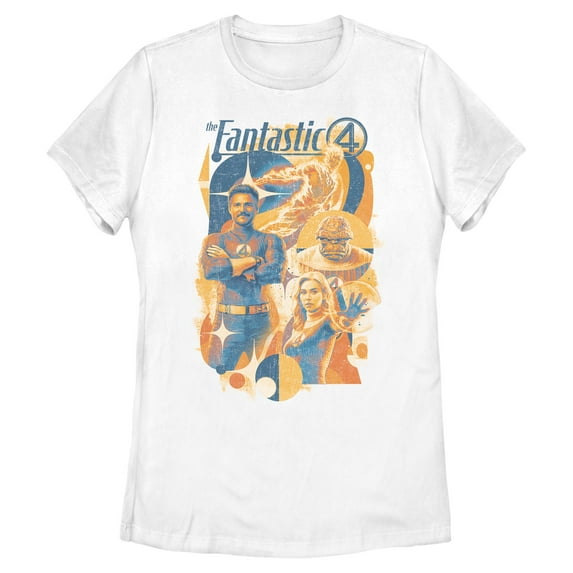 Womens The Fantastic Four: First Steps Retro Artwork T Shirt