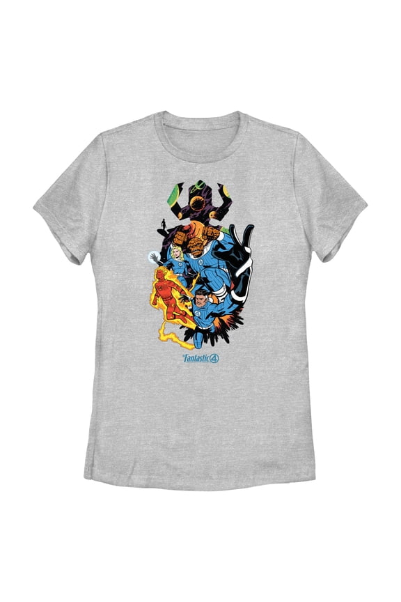 Womens The Fantastic Four: First Steps Team vs Galactus T Shirt