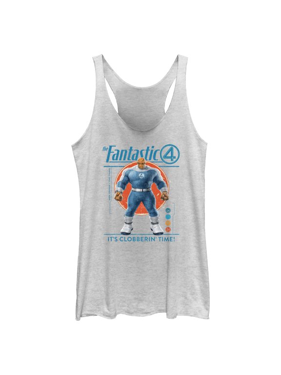 Womens The Fantastic Four: First Steps The Thing Clobbering Time Racerback Tank