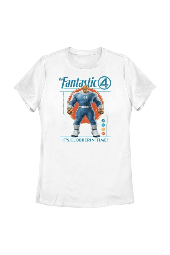 Womens The Fantastic Four: First Steps The Thing Clobbering Time T Shirt
