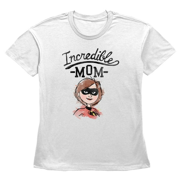 Womens The Incredibles 2 Incredible Mom Water Color T Shirt