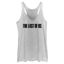 Womens The Last of Us Distressed Black Logo Racerback Tank