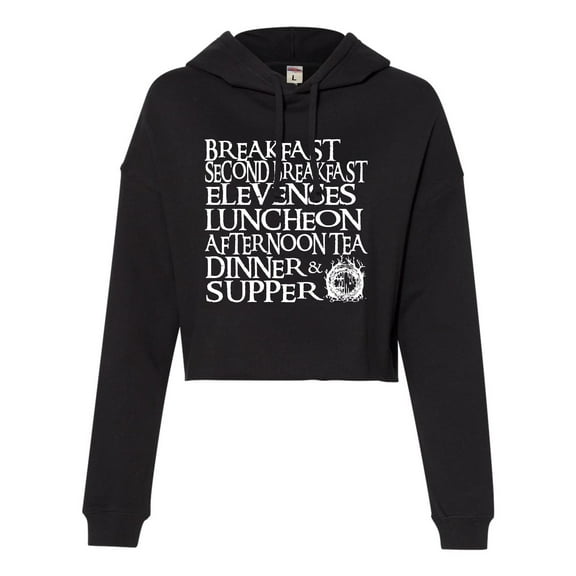 Womens The Seven Daily Meals Cropped Hooded Sweatshirt