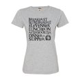 thumbnail image 1 of Womens The Seven Daily Meals Deluxe Soft T-Shirt, 1 of 1