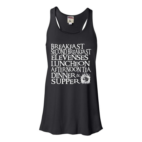 Womens The Seven Daily Meals Flowy Racerback Tank Top T-Shirt