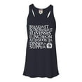 thumbnail image 1 of Womens The Seven Daily Meals Flowy Racerback Tank Top T-Shirt, 1 of 1