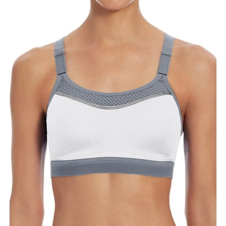 Womens The Show Off Bra L White/Med Gray