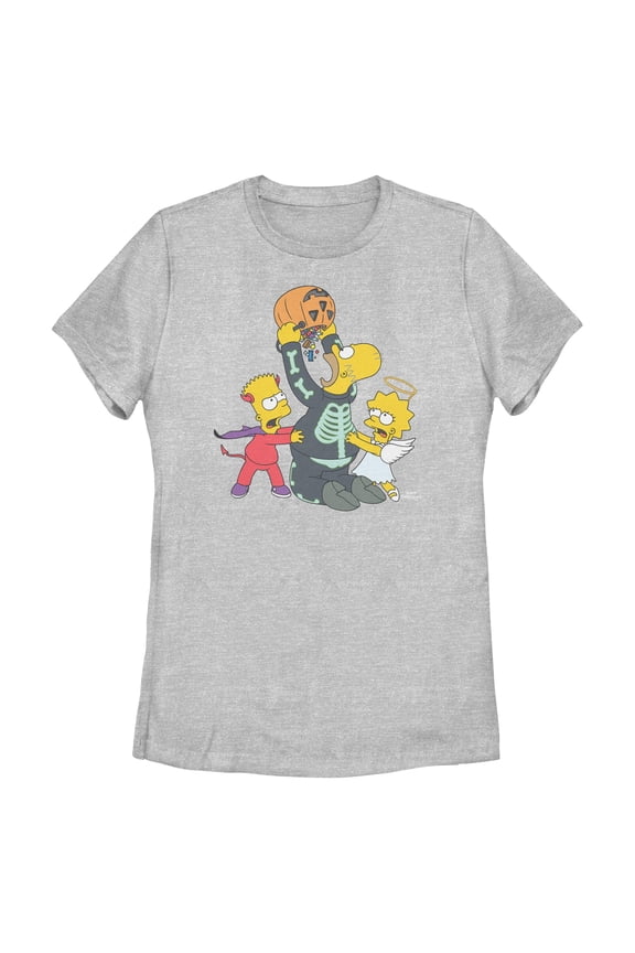 Womens The Simpsons Halloween Greedy Homer T Shirt