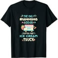 thumbnail image 1 of Womens The only running I do is after the ice cream truck Food T-Shirt Black 3X-Large, 1 of 5