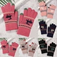 thumbnail image 1 of Womens Thermal Gloves Winter Windproof Touch Screen Warm Gloves Outdoor Sports Cycling Driving Biking Running Gloves Black, 1 of 4