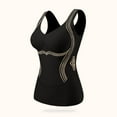 thumbnail image 1 of Womens Thermal Tank Tops Built in Bra Warm Underwear High Stretch Sleeveless Camisoles Comfy Soft Base Layer Vest, 1 of 3