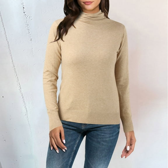 Womens Thermal Top Long Sleeve turtleneck Tees Undershirt Fitted Tops Womens Fall Fashion Women'S Tops