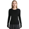 thumbnail image 1 of Womens Thermal Tops Fleece Lined Shirt Long Sleeve Base Layer, 1 of 2