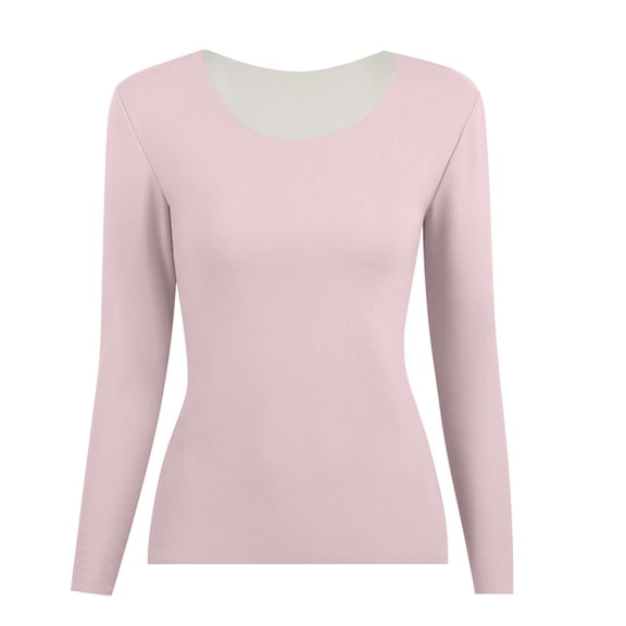 Womens Thermal Tops Long Sleeve Crew Neck Tees Undershirt Fitted Tops Womens Fall Clothes Women Shirts Casual