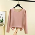 thumbnail image 1 of Womens Thermal Tops Long Sleeve Fall Winter Thermal Shirts for Women Soft Base Layer Tops Underwear for Cold Weather Pink M, 1 of 4