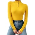 thumbnail image 1 of Womens Thermal Tops turtleneck Long Sleeve Tops Undershirts Fitted Tops Winter Outfits Women Shirts Casual, 1 of 5