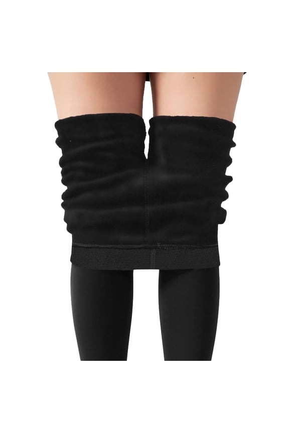 Womens Thermal Underwear Bottoms Fleece Lined Leggings Winter Warm Thick Tights Thermal Velvet Pants Control Soft Stretchy
