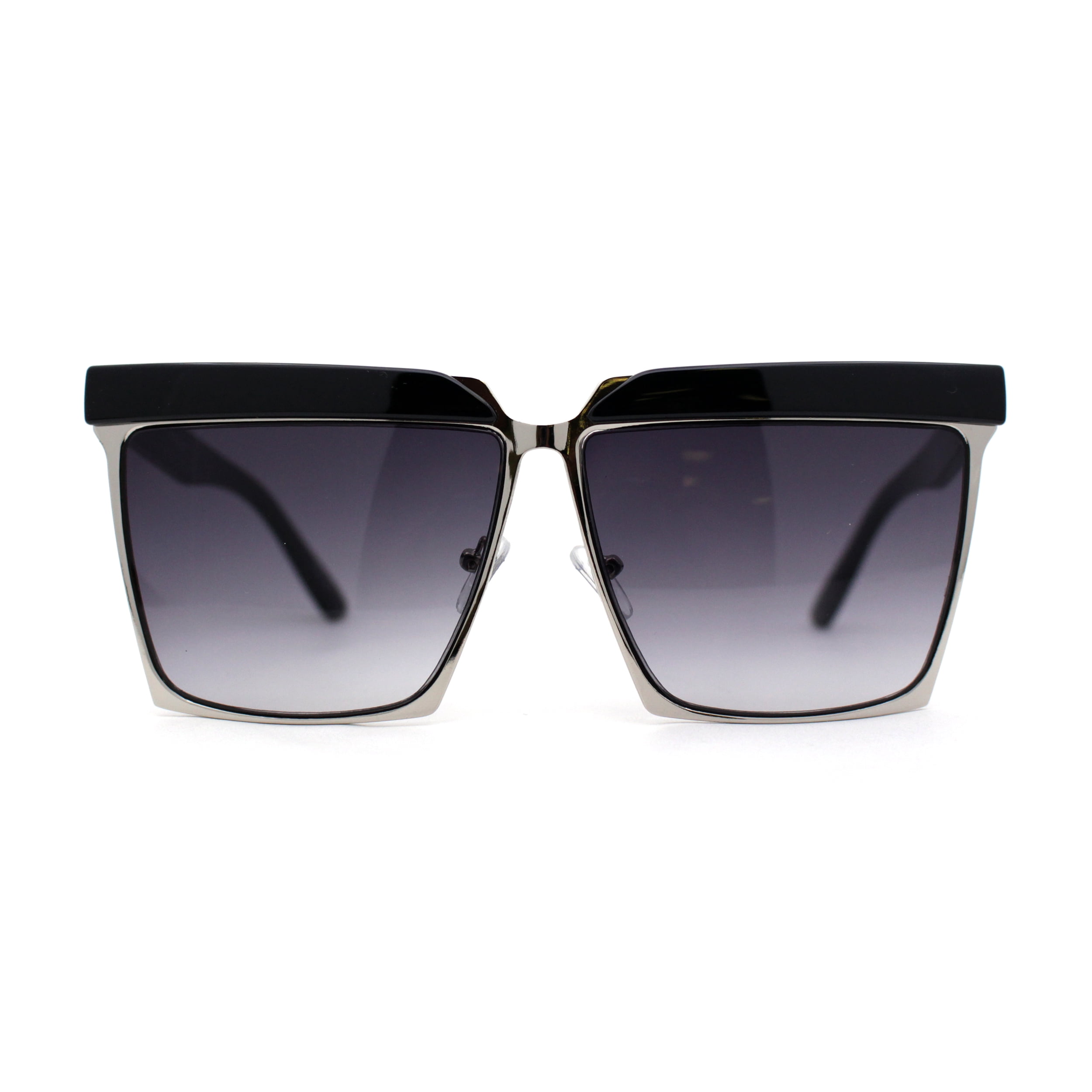Womens Thick Eye Brow Metal Rim Mob Fashion Sunglasses 