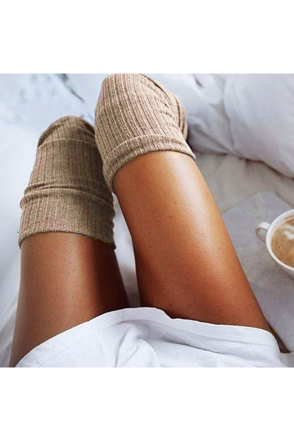 Womens Thigh High Socks Girls Ladies Over the Knee Sock Long Cotton Stockings Warm