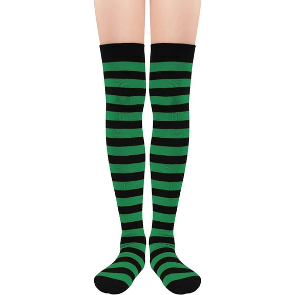 Womens Thigh High Socks Striped High Knee Socks Knee High Socks Long Socks Over the Knee Leg Warmers
