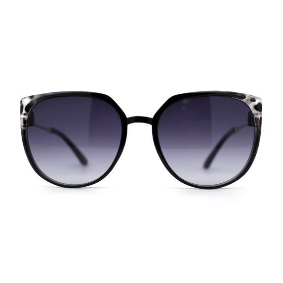 Womens Thin Oversize Cat Eye Butterfly 90s Designer Sunglasses Black Tortoise Smoke
