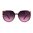 thumbnail image 1 of Womens Thin Oversize Cat Eye Butterfly 90s Designer Sunglasses Red Purple, 1 of 5