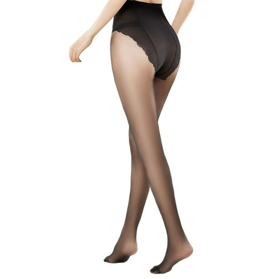 Womens Thin Sheer Silk Tights Stockings See Through Invisible Elegant Butterfly T Crotch Pantyhose Leggings Hosiery