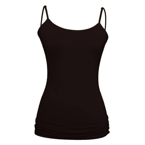 Womens Thin Strap Camisole - Brown