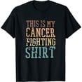 thumbnail image 1 of Womens This Is My Cancer Fighting Shirt, Cancer Chemo Awareness T-Shirt Black Large, 1 of 5