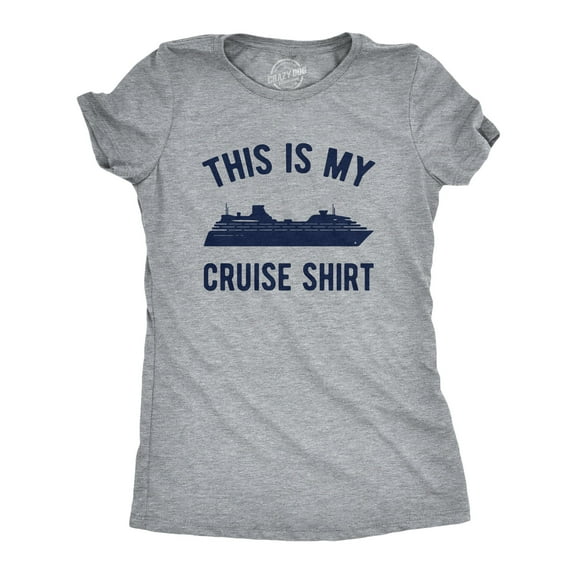 Womens This Is My Cruise Shirt Tee Funny Vacation Travel Boat T Shirt for Ladies Womens Graphic Tees