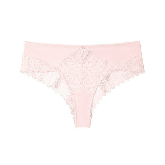 Womens Thong Underwear 4 Colors Lace Trim Comfy G String Brief Underwear