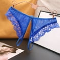 thumbnail image 1 of Womens Thong Underwear Low Rise Lace Panty Cut out Mesh Lingerie Crotchless Panties for Women Womens Sexy Underwear for Women, 1 of 6