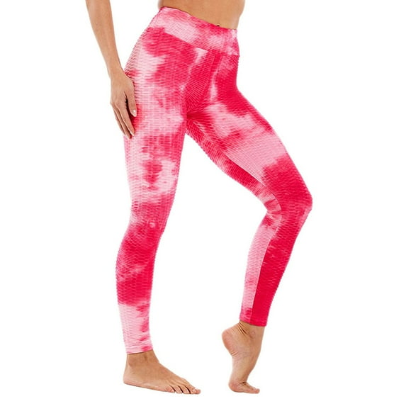 Womens Tie Dye Butt Lift Tik Tok Yoga Pants