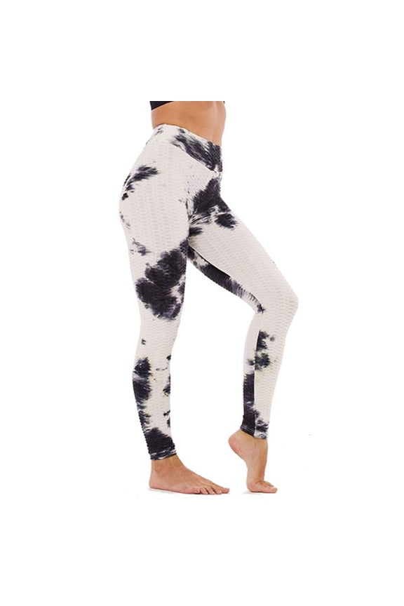 Womens Tie Dye Butt Lift Tik Tok Yoga Pants