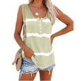 thumbnail image 1 of Womens Tie-dye Sleeveless Tank Tops Summer Loose T Shirts Button Down Shirts Vest Blouse Plus Size, 1 of 4