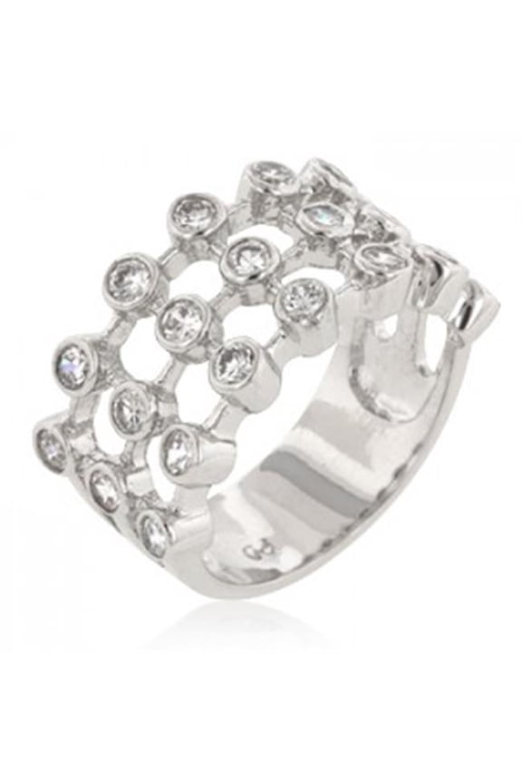 Womens Tiered Contemporary Ring - Size 6