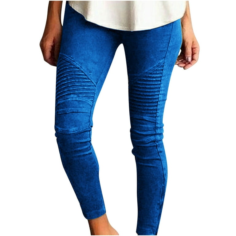 Womens Tight Fit Skinny Pants Leggings Stretch High Waist Plus Size Legging  Jean Pencil Long Pant Summer Casual Easter Gift