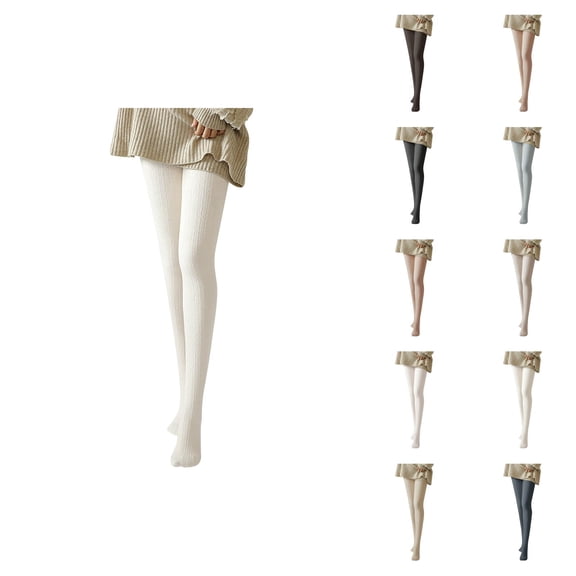 Womens Tights 2026 Fall Winter Cute Cable Knit Soft Leggings Pantyhose Stockings Opaque Tights