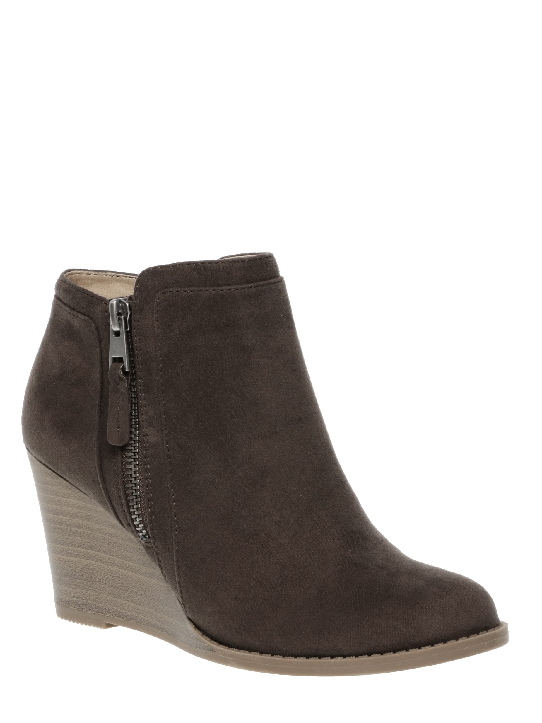 Time and tru clearance women's wedge boot