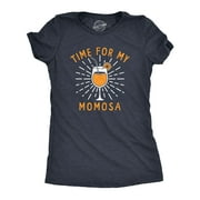 Womens Time For My Momosa T Shirt Funny Mother's Day Gift Mimosa Drinking Lovers Tee For Ladies Womens Graphic Tees