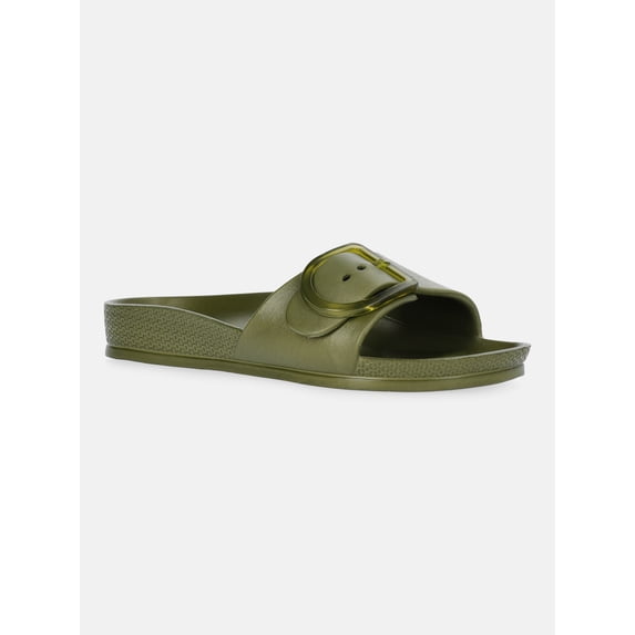 Time and Tru Women's One Buckle EVA Sandals