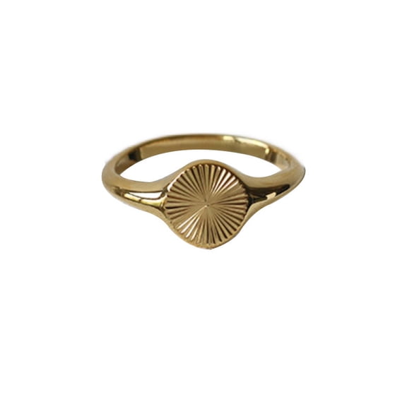 Womens Titanium Steel Index Finger Ring With Star Sun Moon Cloud Universe Pattern Japanese Korean Novelty Ring