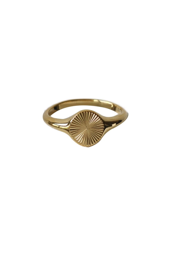 Womens Titanium Steel Index Finger Ring With Star Sun Moon Cloud Universe Pattern Japanese Korean Novelty Ring