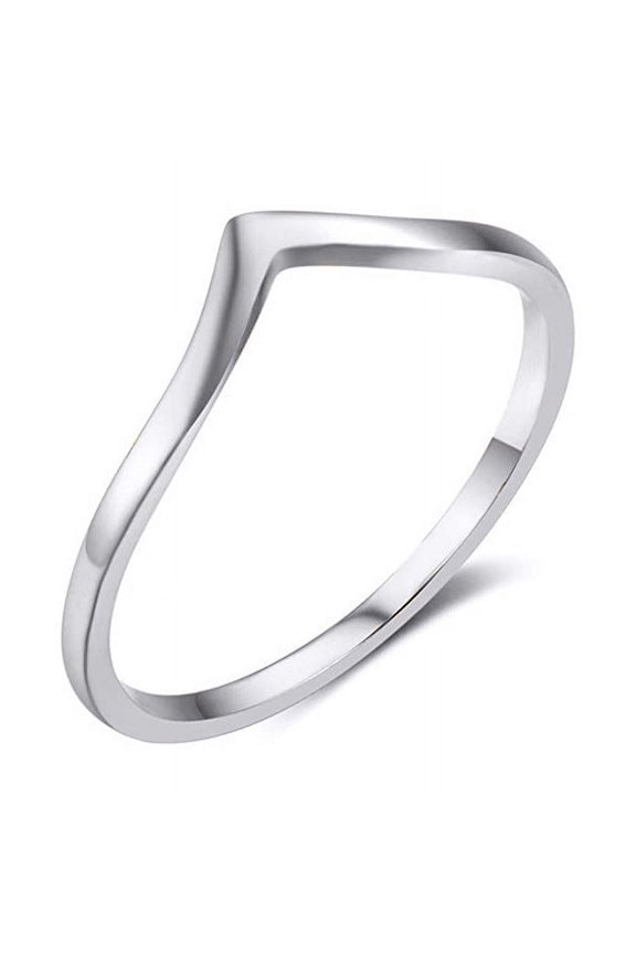 Womens Titanium Steel Ring Electroplated Geometric Ring with Irregular Round Tapered Elements Mountain Shape Design Perfect Gift for Her Valentine's Day