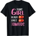 thumbnail image 1 of Womens Tomato Gift This Girl Really Loves Tomatos T-Shirt, 1 of 4