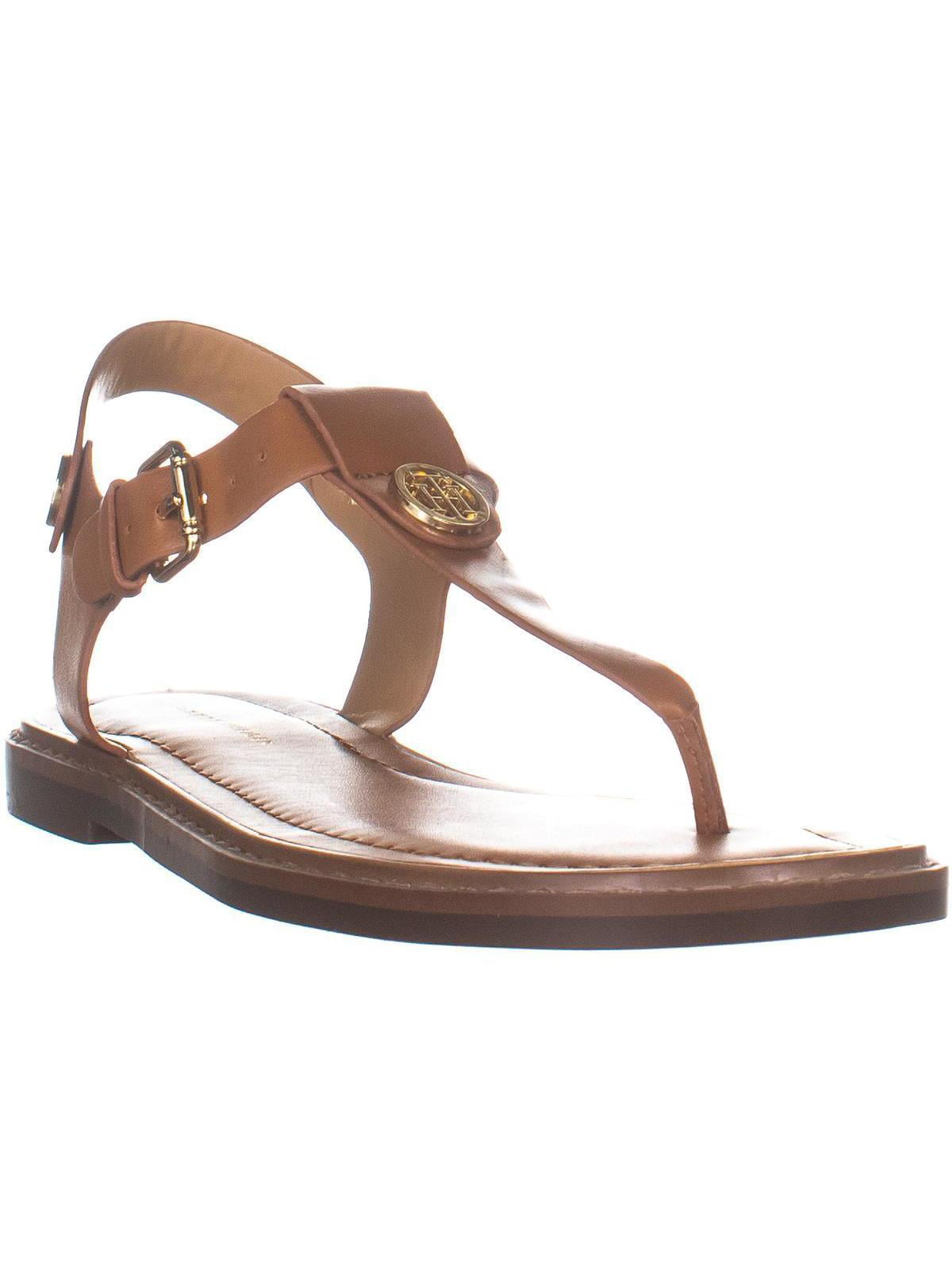 Womens Tommy Hilfiger Thong Flat Sandals, Brown , 8 US -