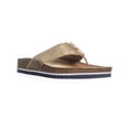 thumbnail image 1 of Womens Tommy Hilfiger Giulio Flat Slide Sandals, Gold Multi, 1 of 5