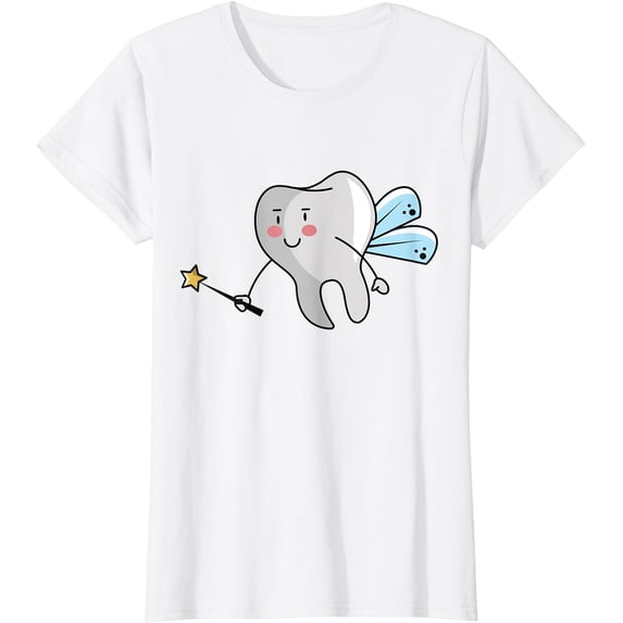 Womens Tooth Fairy Design for Dental Assistant, Dental Hygienist T ...